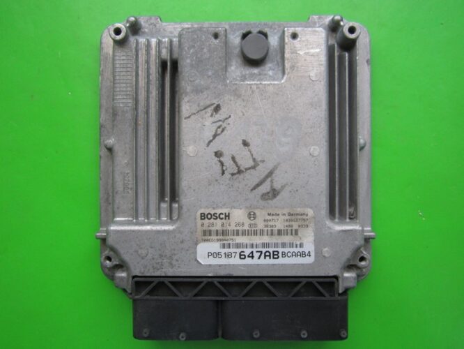 ECU Engine Control Unit Dodge Caliber 2.0CRD P05187647AB 0281014268 EDC16U31-0