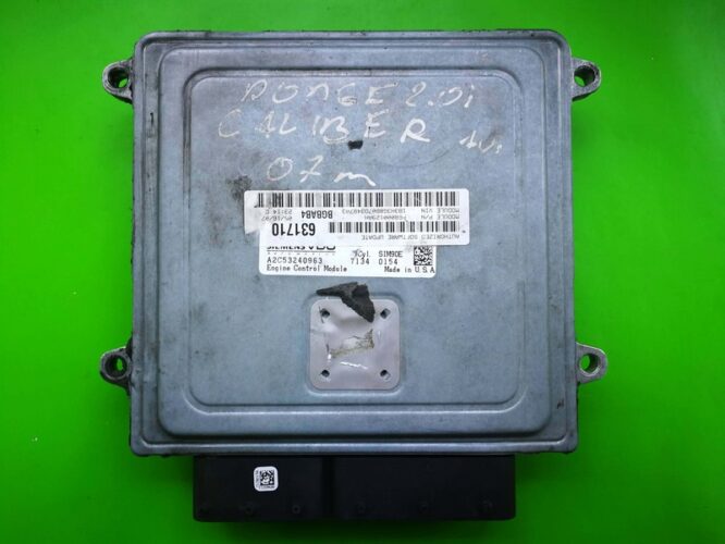 ECU Engine Control Unit Dodge Caliber 2.0 P68000129AH A2C53240963 SIM90E-0