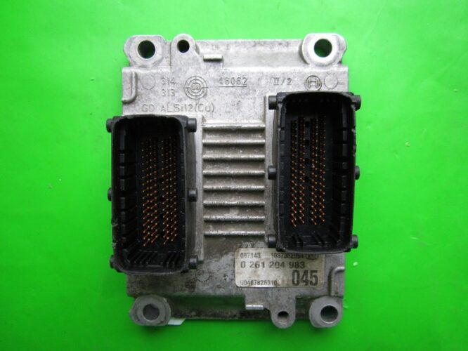ECU Engine Control Unit Fiat Punto 1.2 46782631 0261204983 ME3.1_ME2.1-0
