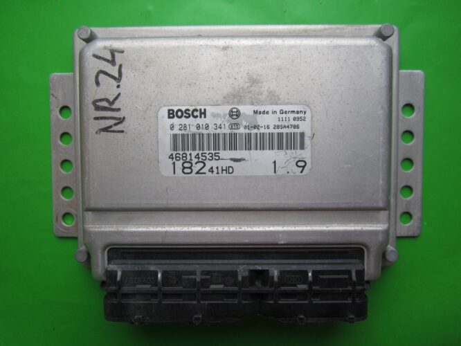 ECU Engine Control Unit Fiat Bravo 1.9JTD 46814535 0281010341 EDC15C7-0