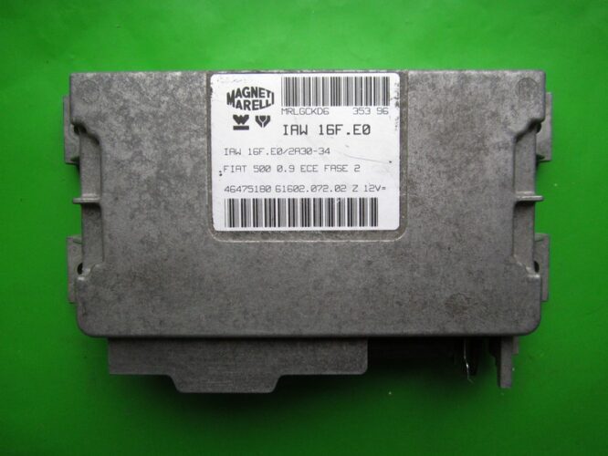 ECU Engine Control Unit Fiat 500 0.9 46475180 IAW 16F.E0-0