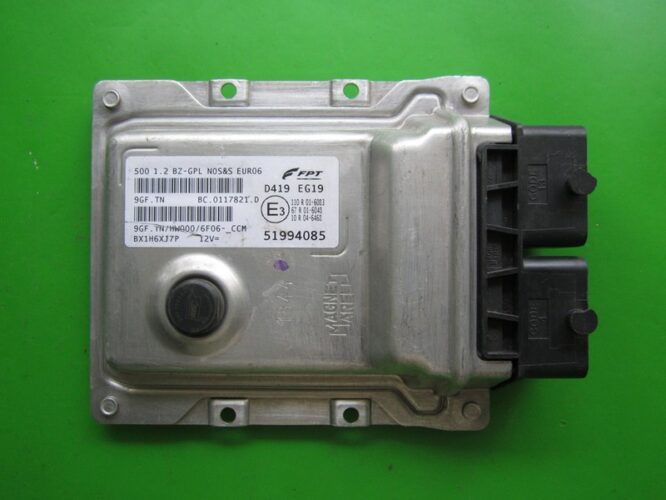 ECU Engine Control Unit Fiat 500 1.2 51994085 9GF.TN EURO6-0