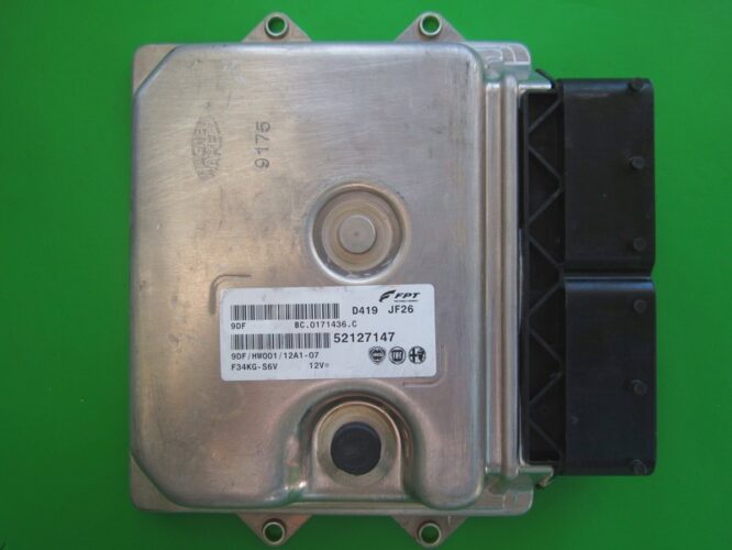 ECU Engine Control Unit Fiat Tipo 1.3JTD 52127147 9DF-0