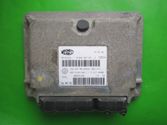 ECU Engine Control Unit Fiat 600 1.1 55187372 IAW 4AF.M9-0