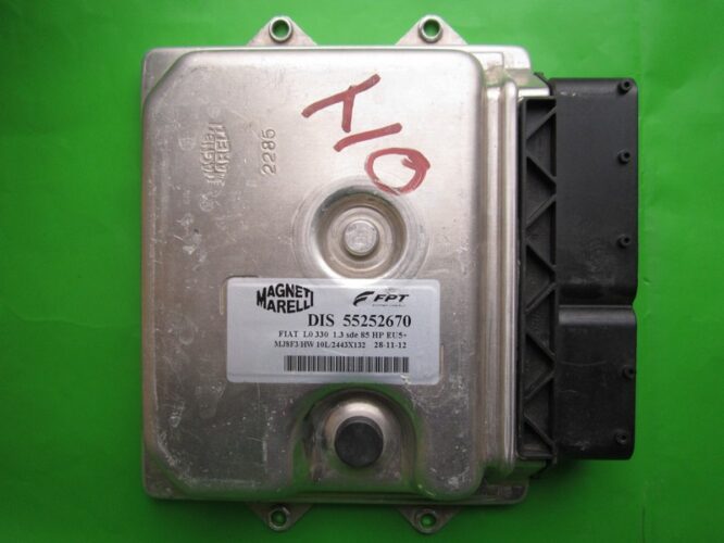 ECU Engine Control Unit Fiat 500 1.3JTD 55252670 8F3.X1-0