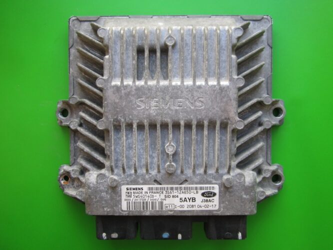 ECU Engine Control Unit Ford Fiesta 1.4TDCI 3S61-12A650-LB SID804-0