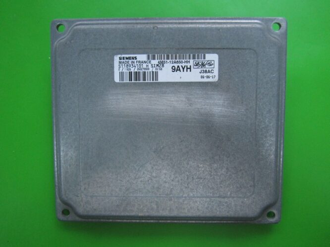 ECU Engine Control Unit Ford C-Max 1.6 4M51-12A650-HH SIM28-0