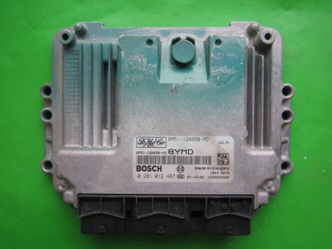 ECU Engine Control Unit Ford C-Max 1.6TDCI 8M51-12A650-MD 0281012487 EDC16C34-0