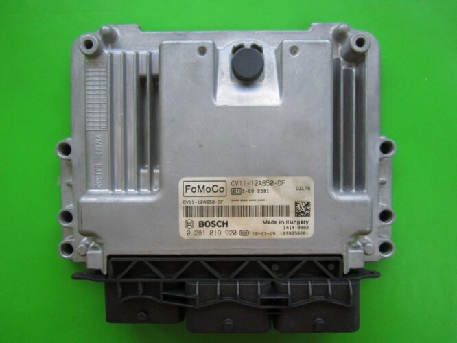 ECU Engine Control Unit Ford B-Max 1.6TDCI CV11-12A650-DF 0281019920 EDC17C10-0