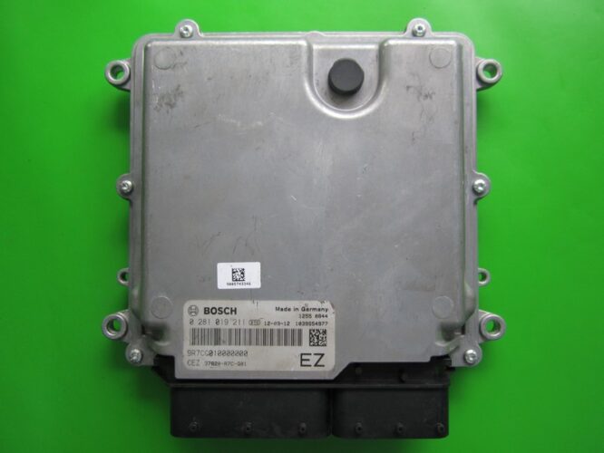 ECU Engine Control Unit Honda CR-V 2.2CDTI 37820-R7C-G01 0281019211 EDC17CP50-0