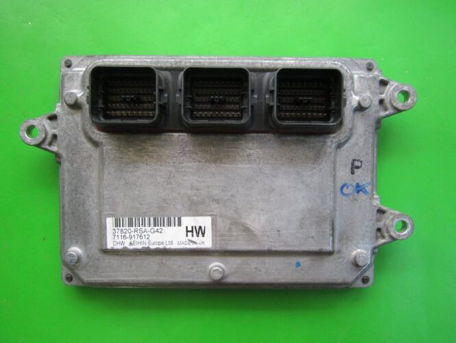 ECU Engine Control Unit Honda Civic 1.8 37820-RSA-G42-0