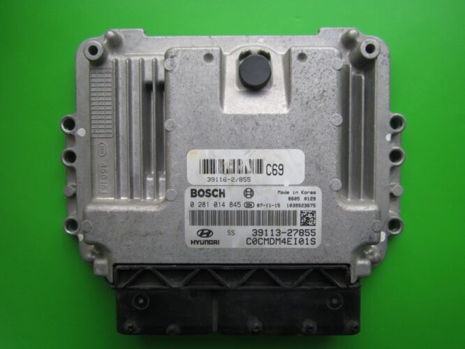 ECU Engine Control Unit Hyundai Santa Fe 2.2CRDI 39113-27855 0281014845 EDC16C39-0