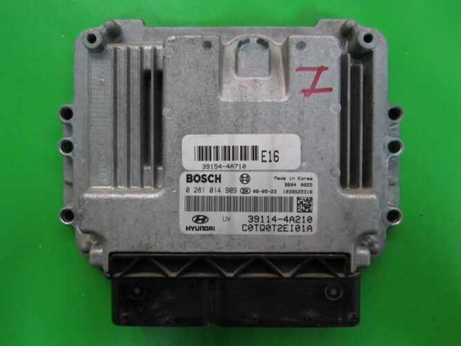 ECU Engine Control Unit Hyundai H1 2.5CRDI 39114-4A210 0281014909 EDC16C39 D4CB-0