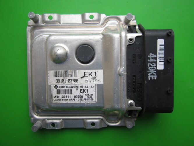 ECU Engine Control Unit Hyundai I20 1.2 39101-03700 9001140420KE ME17.9.11.1-0