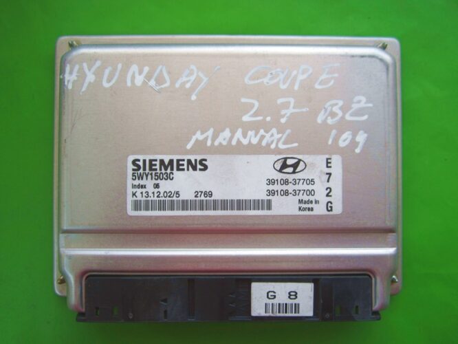 ECU Engine Control Unit Hyundai Coupe 2.7 39108-37705 5WY1503C SIMK62-0