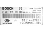 ECU Engine Control Unit Hyundai Tucson 2.0CRDI 39114-27297 0281015443 EDC16C39 {-0