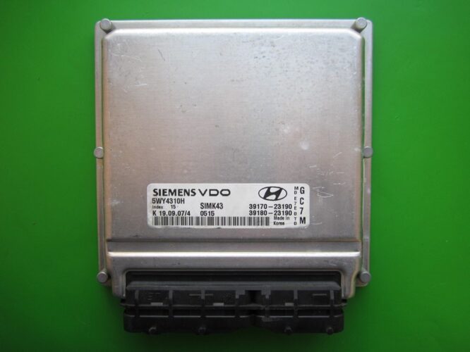 ECU Engine Control Unit Hyundai Tucson 2.0 39170-23190 5WY4310H SIMK43-0