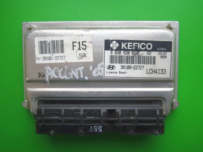 ECU Engine Control Unit Hyundai Accent 1.3 39109-22727 9030930559F M7.9.0-0