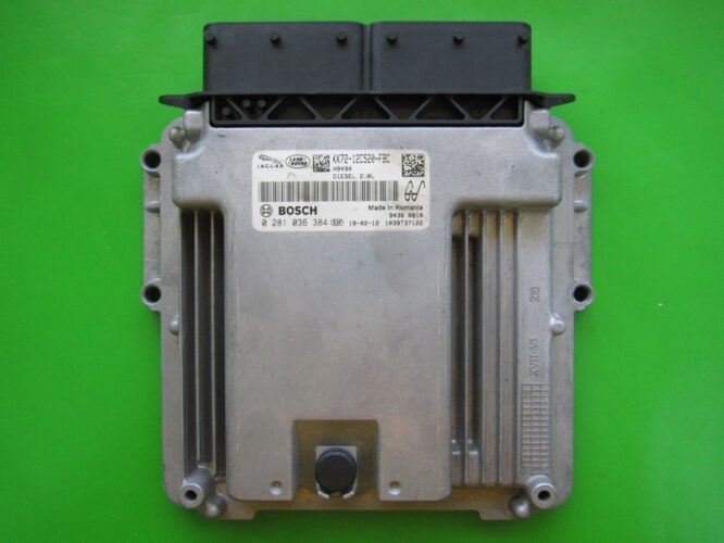 ECU Engine Control Unit Jaguar 2.0 KK72-12C520-FBC 0281036384-0