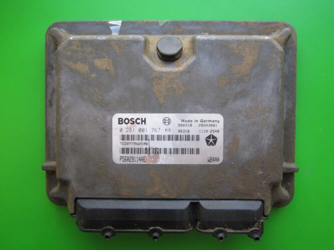 ECU Engine Control Unit Jeep Grand Cherokee 3.1TDI P56029114AE 0281001767 EDC15V-0