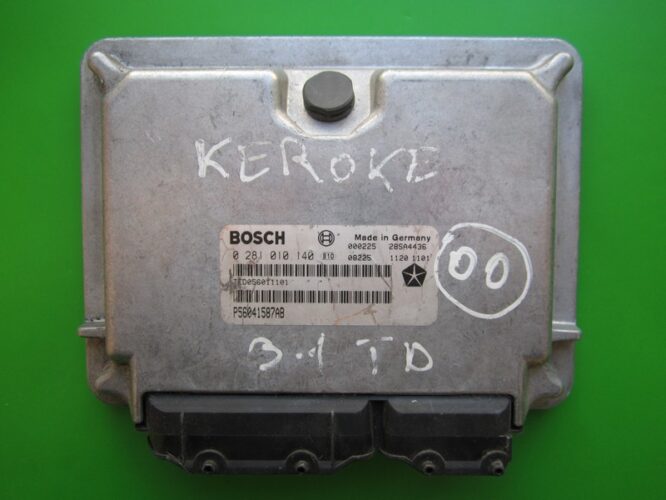 ECU Engine Control Unit Jeep Grand Cherokee 3.1TDI P56041587AB 0281010140 EDC15V-0