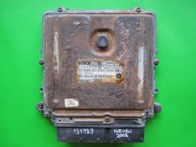 ECU Engine Control Unit Jeep Grand Cherokee 3.0CRD P05187198AD 0281013911-0