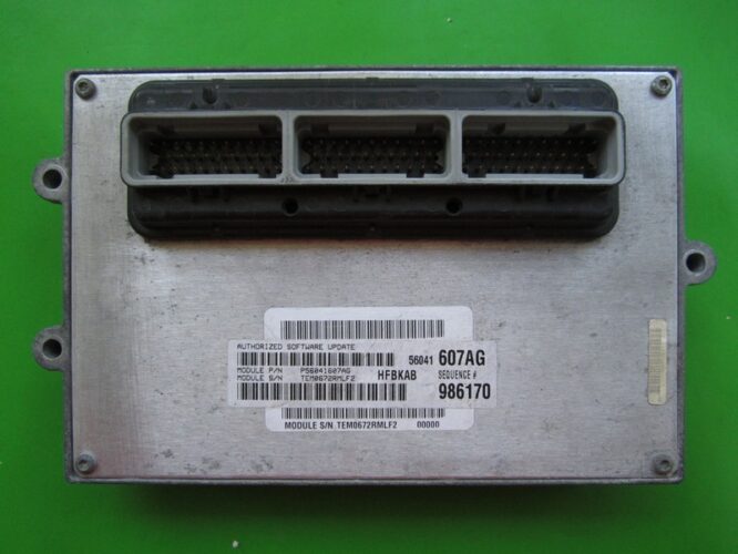 ECU Engine Control Unit Jeep Cherokee 3.7 P56041607AG-0