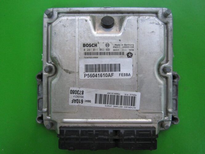ECU Engine Control Unit Jeep Grand Cherokee 2.7CRD P56041610AF 0281011063-0