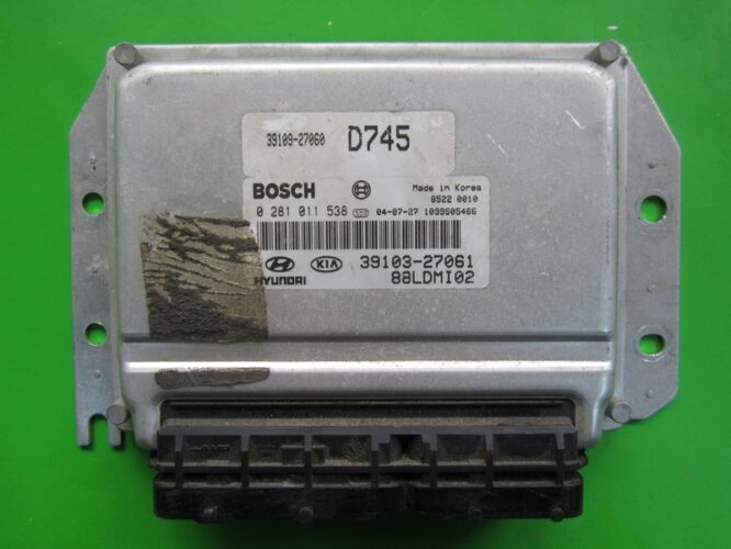 ECU Engine Control Unit Kia Cerato 2.0CRDI 39103-27061 0281011538 EDC15C7-0