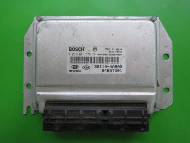 ECU Engine Control Unit Kia Sorento 2.5CRDI 39110-4A800 0281011578 EDC15C7-0