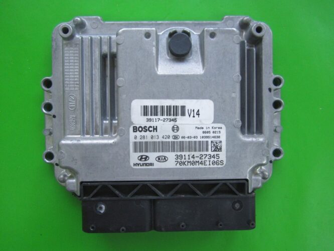 ECU Engine Control Unit Kia Sportage 2.0CRDI 39114-27345 0281013420 EDC16C39-0