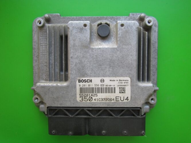 ECU Engine Control Unit Lancia Musa 1.9JTD 55201425 0281011556 EDC16C9-0