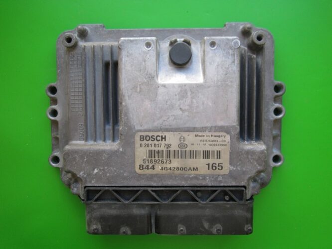 ECU Engine Control Unit Lancia Delta 2.0JTD 51892673 0281017792 EDC16C39-0