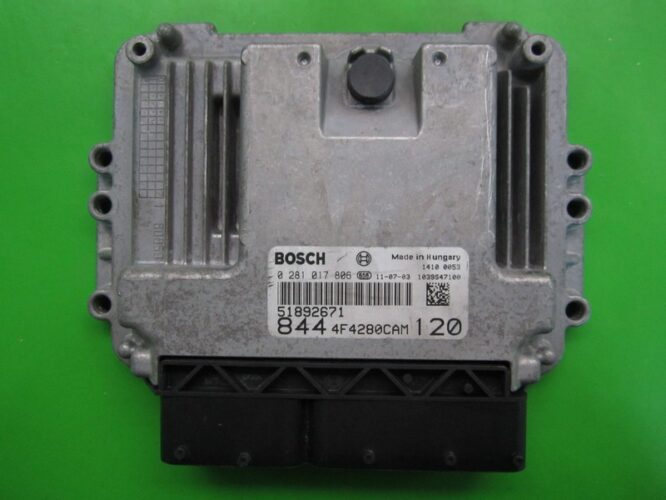 ECU Engine Control Unit Lancia Delta 1.6JTD 51892671 0281017806 EDC16C39-0
