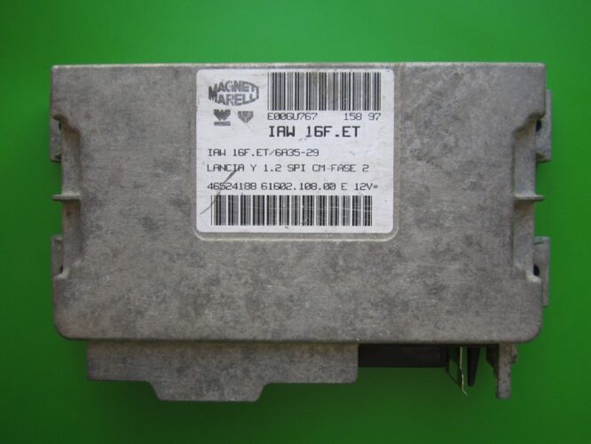 ECU Engine Control Unit Lancia Y 1.2 46524188 IAW 16F.ET-0