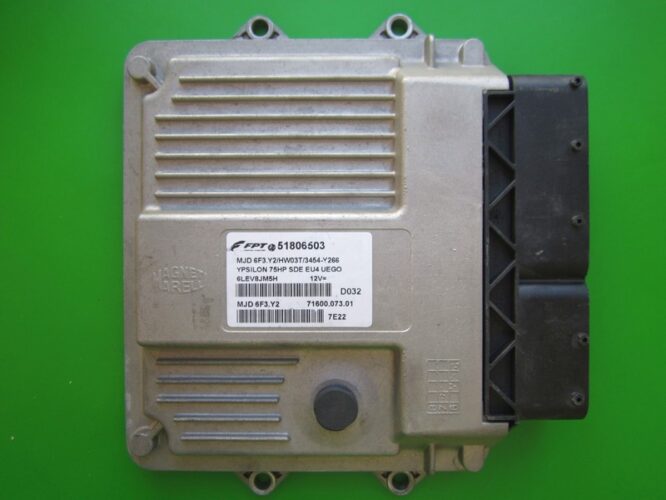ECU Engine Control Unit Lancia Y 1.3JTD 51806503 6F3.Y2-0
