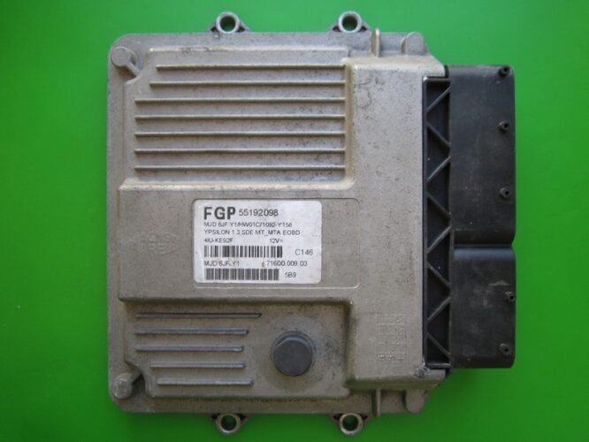 ECU Engine Control Unit Lancia Y 1.3JTD 55192098 6JF.Y1-0