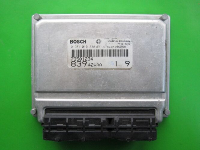 ECU Engine Control Unit Lancia Lybra 1.9JTD 73501234 0281010338 EDC15C7-0