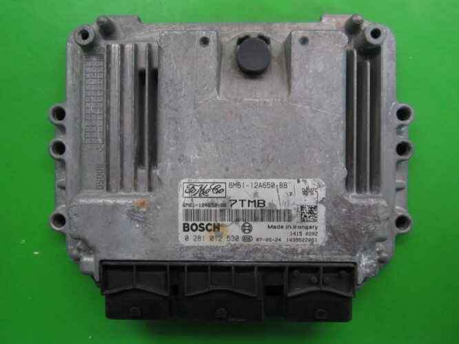 ECU Engine Control Unit Mazda 3 1.6TDCI 6M61-12A650-BB 0281012530 EDC16C34-0