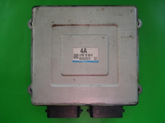 ECU Engine Control Unit Mazda 3 2.0 LF5018881F E6T52291H-0