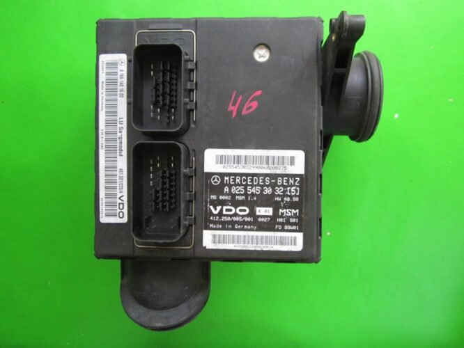 ECU Engine Control Unit Mercedes A 1.4 A0255453032 MSM1.4 W168-0