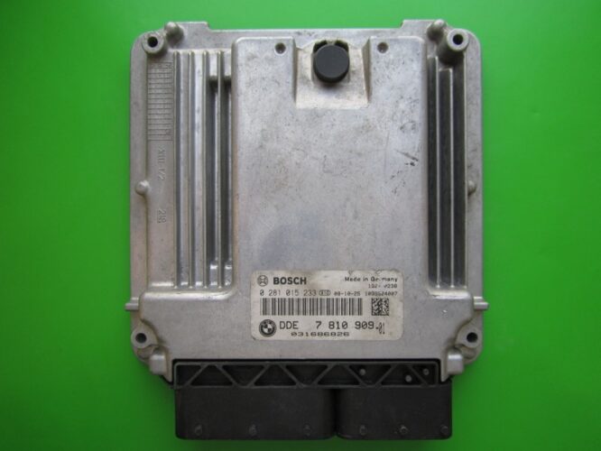 ECU Engine Control Unit Mini Cooper 1.6D DDE7810909 0281015233 EDC16C35-0