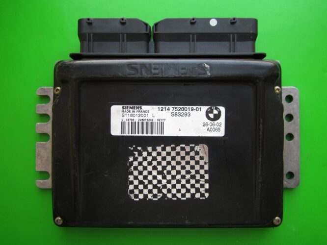 ECU Engine Control Unit Mini Cooper 1.6 7520019 S118012001L EMS2-0