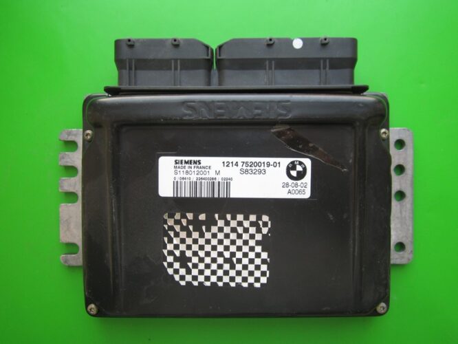 ECU Engine Control Unit Mini Cooper 1.6 7520019 S118012001M EMS2-0