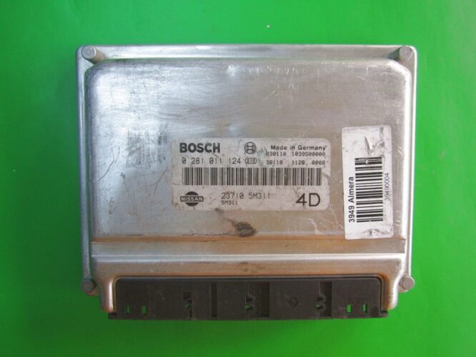 ECU Engine Control Unit Nissan Almera 2.2 23710 5M311 0281011124 EDC15M-0