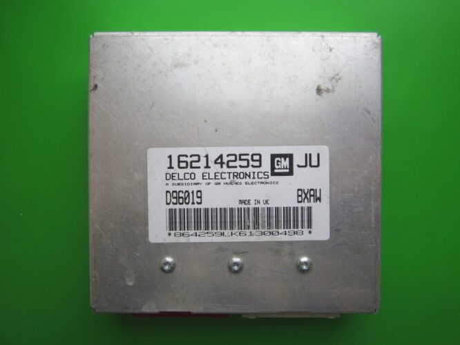 ECU Engine Control Unit Opel Astra F 1.6 16214259 JU BXAW X16XE-0