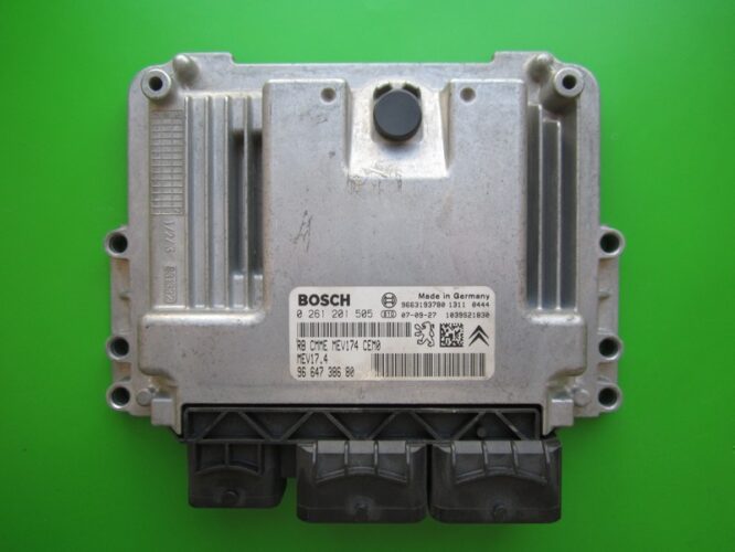 ECU Engine Control Unit Peugeot 207 1.6 9664738680 0261201505 MEV17.4-0