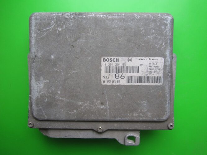 ECU Engine Control Unit Peugeot 106 1.0 9624936180 0261204051 MA3.0-0