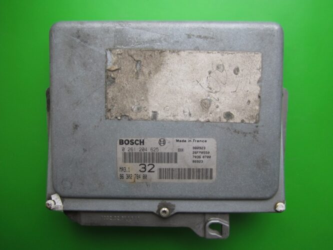 ECU Engine Control Unit Peugeot 106 1.0 9630278480 0261204625 MA3.1-0