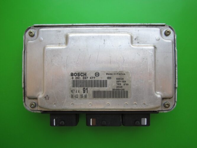ECU Engine Control Unit Peugeot 206 1.6 9643218980 0261207477 ME7.4.4-0